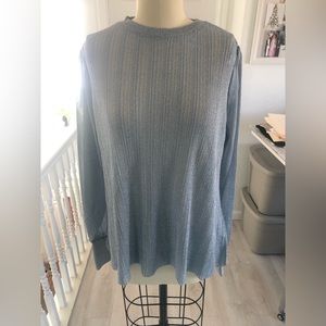 🆕 Zara metallic thread, long sleeve top.